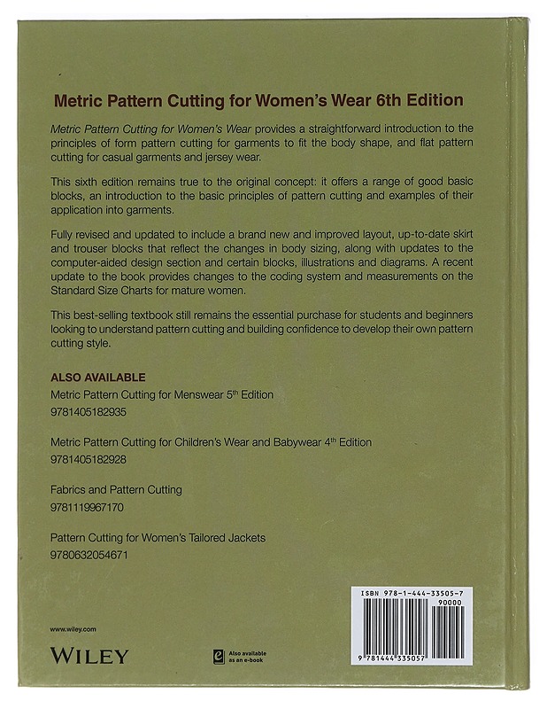 Metric pattern cutting for women's wear - Winifred Aldrich - Tietokirjat ja oppaat - 10105456651 - 1
