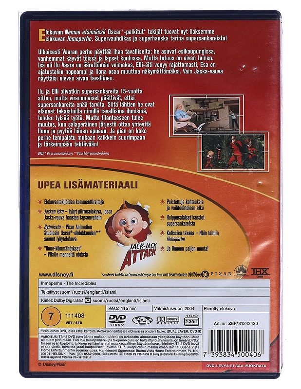 Ihmeperhe - DVD - DVD-elokuvat - 10105456678 - 1
