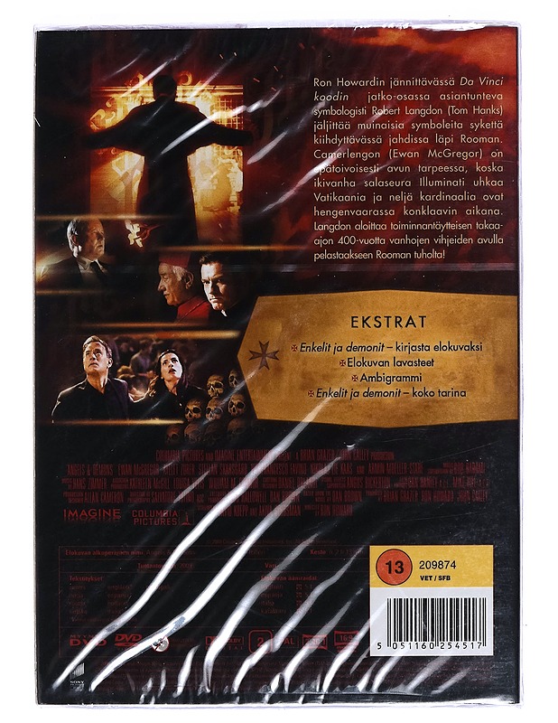 Enkelit ja demonit - DVD - DVD-elokuvat - 10105456686 - 1