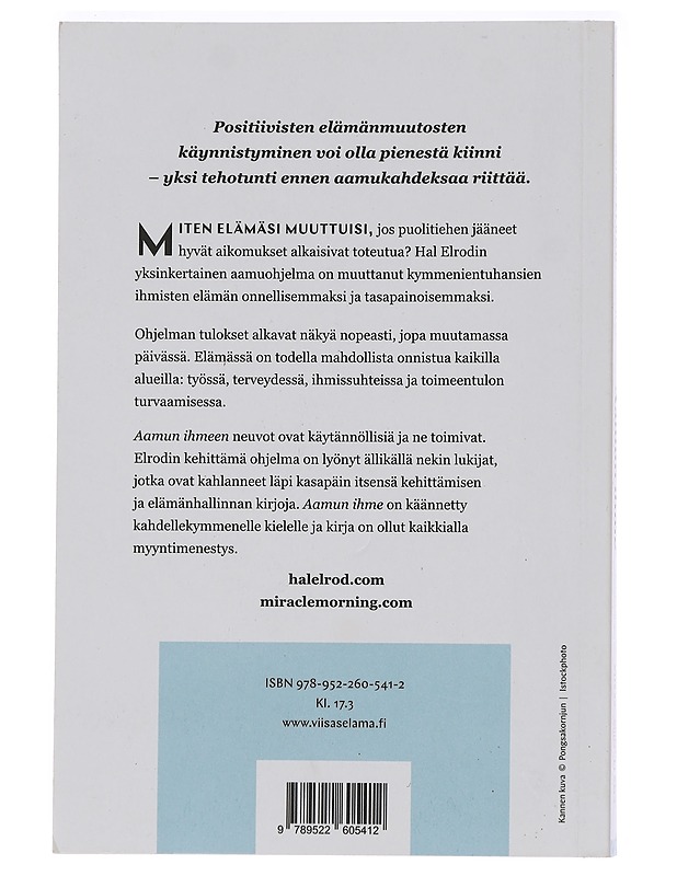 Aamun ihme : miten yksi tunti päivässä voi muuttaa elämän - Elrod, Hal - Tietokirjat ja oppaat - 10105456701 - 1