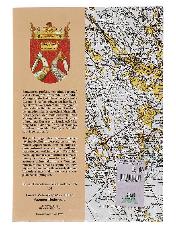 Elysium Wiburgense : villabebyggelsen och villakulturen kring Viborg = Viipurin tienoon huvila-asutus ja huvilakulttuuri - Stig Jaatinen - Historiakirjat - 10105456778 - 1