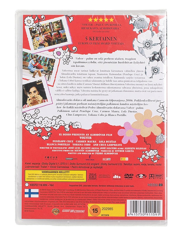 Volver Paluu - DVD - DVD-elokuvat - 10105456944 - 1