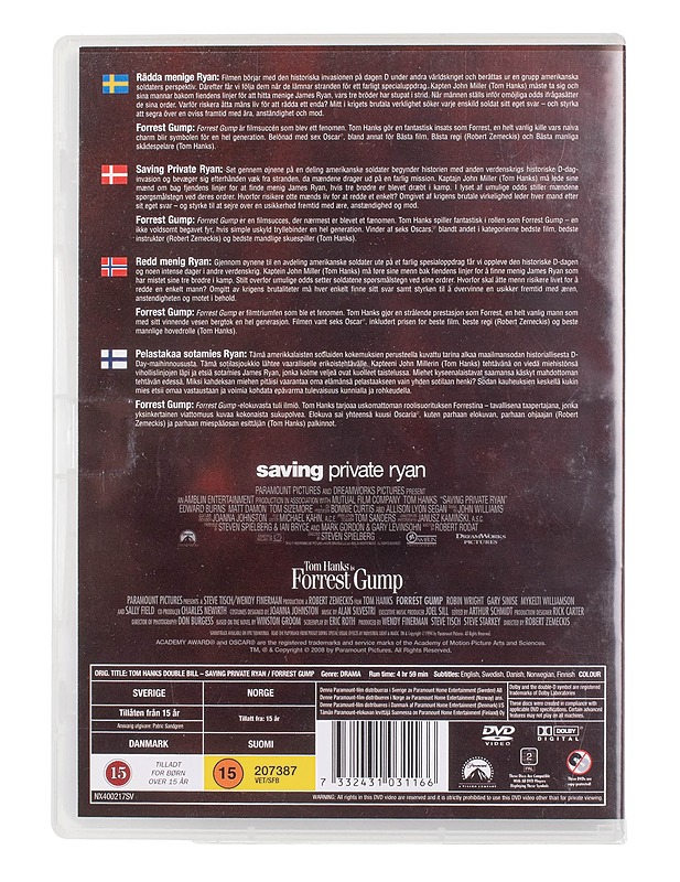 Tom Hanks: Double Bill - DVD - DVD-elokuvat - 10105456974 - 1