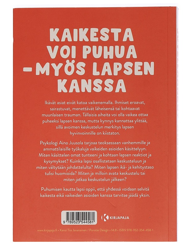 Jutellaanko? : miten käsitellä lapsen kanssa vaikeita asioita - Aino Juusola - Tietokirjat ja oppaat - 10105456978 - 1