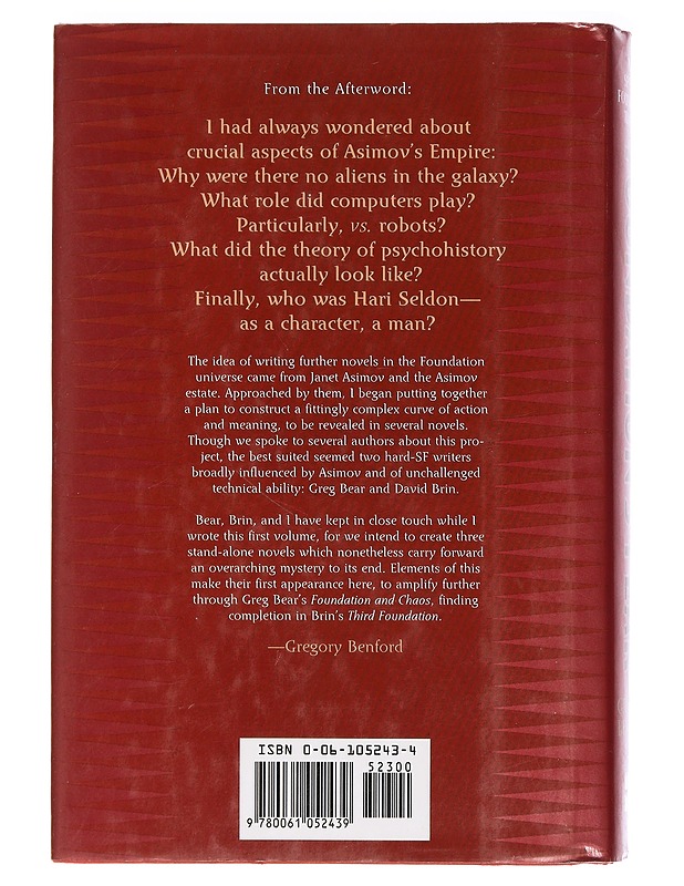 Foundation's Fear - Gregory Benford - Romaanit ja novellit - 10105457015 - 1