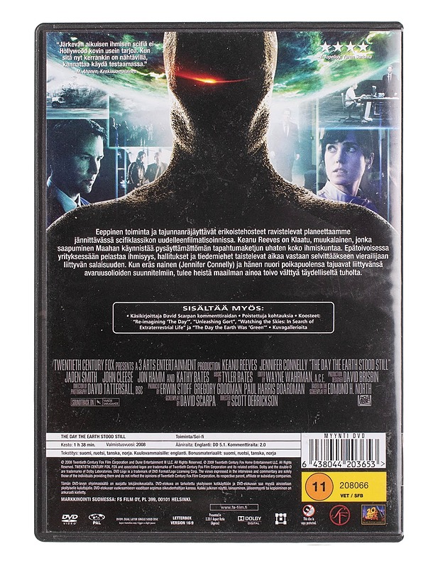 Päivä jona maailma pysähtyi - DVD - DVD-elokuvat - 10105457055 - 1