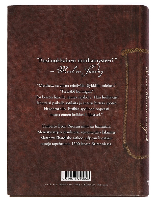 Luostarin varjot - Sansom, C. J. - Jännitys ja dekkarit - 10105457064 - 1