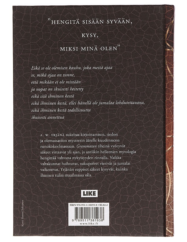Grammata : tractatus illogico poeticus - A.W. Yrjänä - Kaunokirjallisuus - 10105457084 - 1