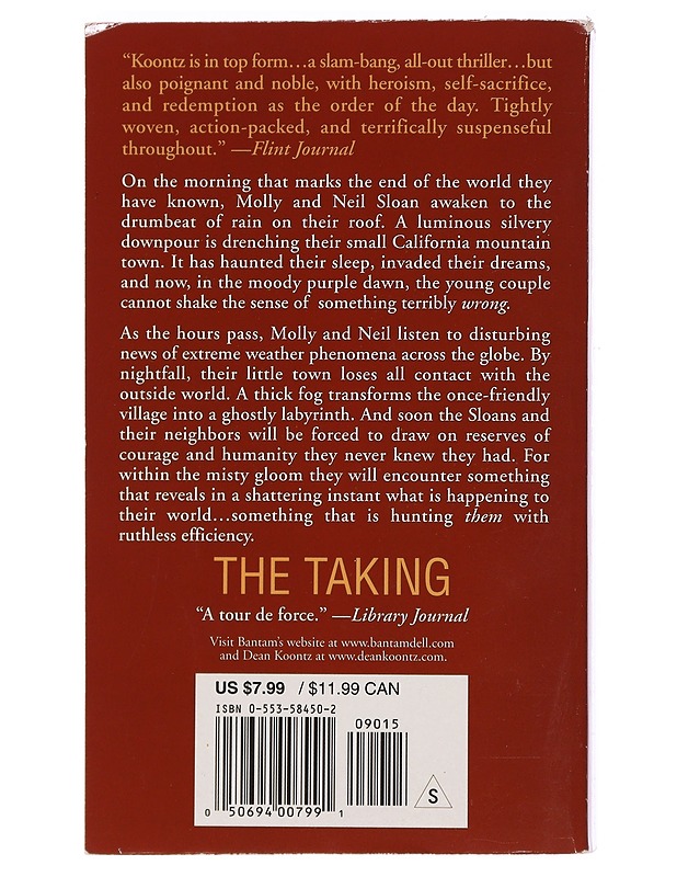 Dean Koontz the taking - The New York Time bestseller - Elämäkerrat ja muistelmat - 10105457085 - 1