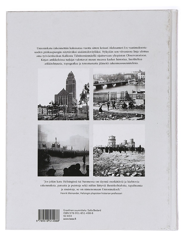 Unioninakseli : pääkaupungin läpileikkaus - Meinander, Henrik - Historiakirjat - 10105457106 - 1