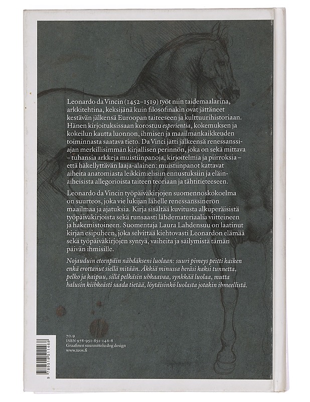 Työpäiväkirjat - Leonardo, da Vinci - Elämäkerrat ja muistelmat - 10105457110 - 1