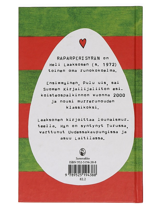 Raparperisyrän : runoja - Heli Laaksonen - Tietokirjat ja oppaat - 10105457126 - 1