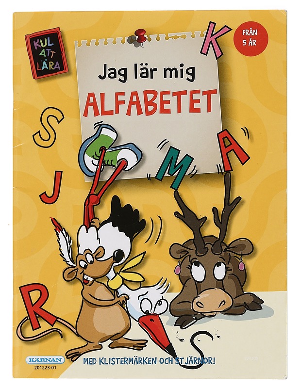 ALFABETET - FRÄn 5 ÄR - MED KLISTERMÄRKEN OCH ST JÄRNOR! - Lastenkirjat - 10105457231 - 0