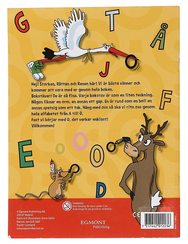 ALFABETET - FRÄn 5 ÄR - MED KLISTERMÄRKEN OCH ST JÄRNOR! - Lastenkirjat - 10105457231 - 1