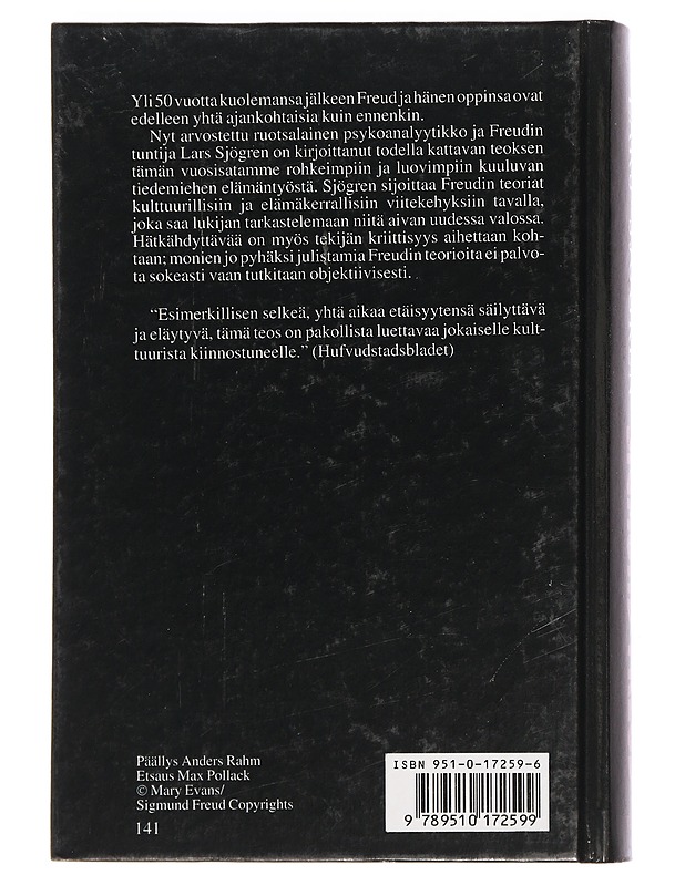 Sigmund Freud : elämä ja teokset - Sjögren, Lars - Elämäkerrat ja muistelmat - 10105457263 - 1