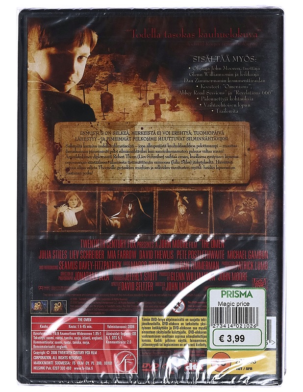 The Omen - DVD - DVD-elokuvat - 10105457294 - 1