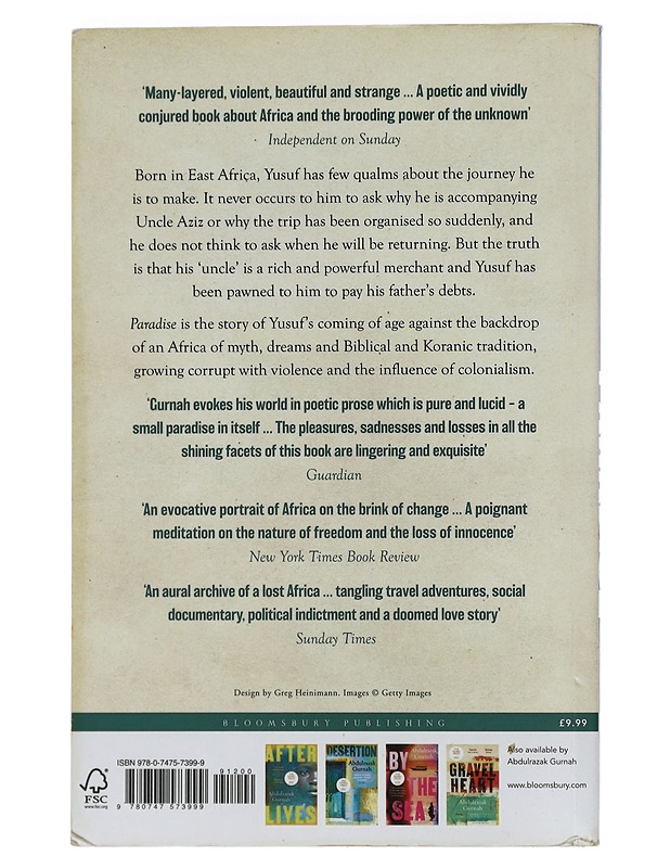 Paradise - Abdulrazak Gurnah - Historiakirjat - 10105457298 - 1