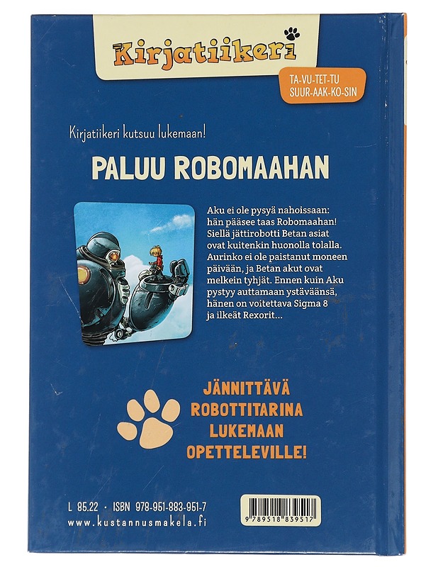 Paluu Robomaahan - Zapf - Lastenkirjat - 10105457340 - 1