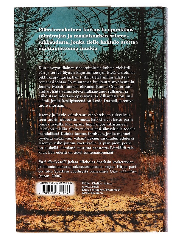 Ensi silmäyksellä - Sparks, Nicholas - Romaanit ja novellit - 10105457346 - 1