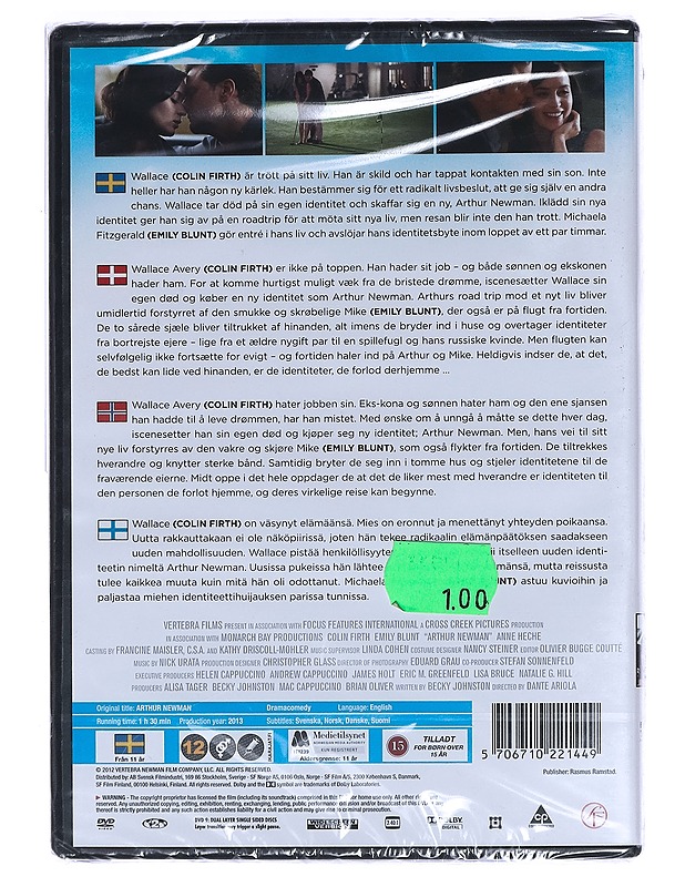 Arthur Newman - DVD - DVD-elokuvat - 10105457356 - 1