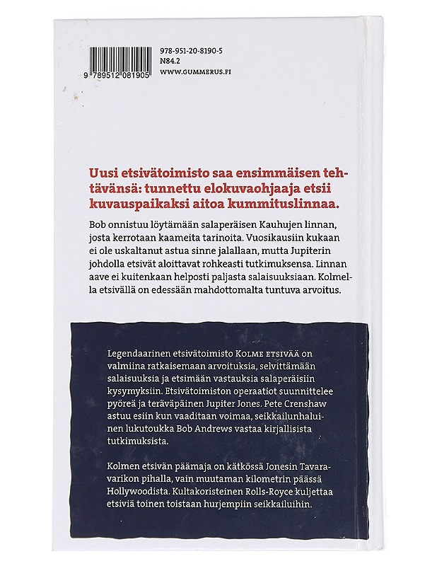 3 etsivää ja kauhujen linna - Arthur, Robert - Jännitys ja dekkarit - 10105457376 - 1