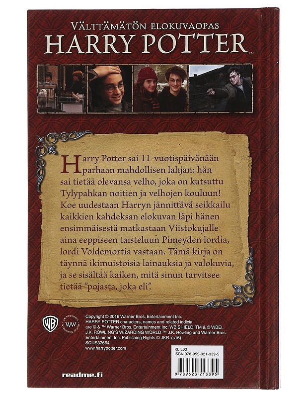 Harry Potter : elokuvaopas - Baker, Felicity - Musiikki- ja elokuvakirjat - 10105457384 - 1