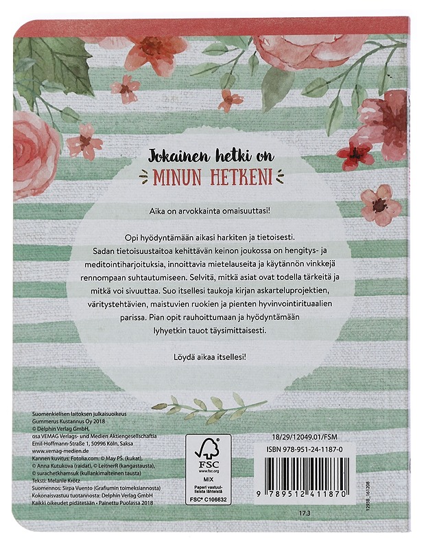 Aikaa itselle : 100 tietä tietoiseen läsnäoloon - Krötz, Melanie - Harrastekirjat - 10105457399 - 1