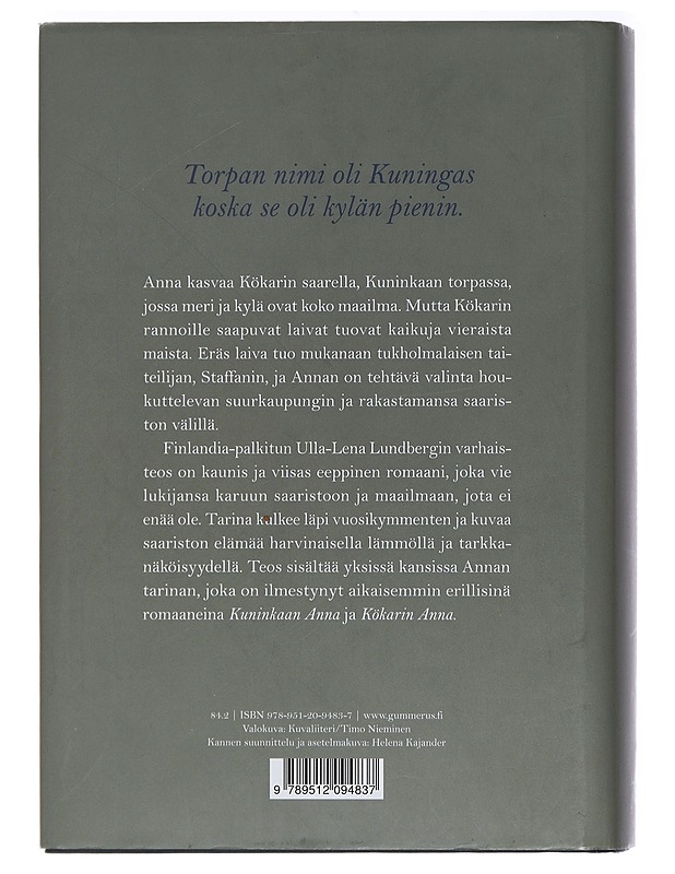 Kuninkaan Anna - Lundberg, Ulla-Lena - Historiakirjat - 10105457422 - 1