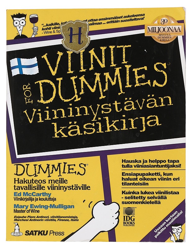 Viinit for dummies : viininystävän käsikirja - McCarthy, Ed - Tietokirjat ja oppaat - 10105457460 - 0