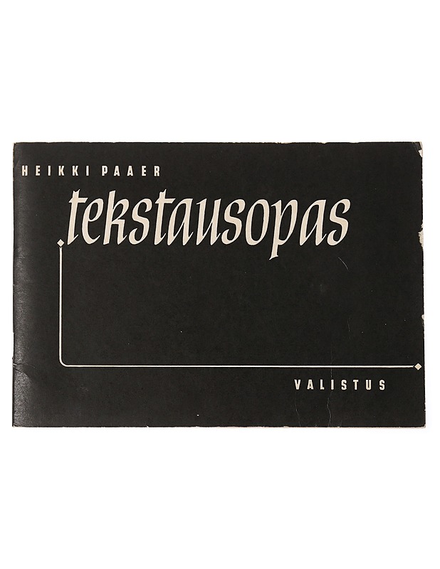 Tekstausopas - Heikki Paaer - Taide- ja kulttuurikirjat - 10105457459 - 0