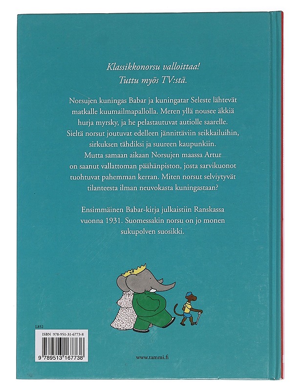 Babarin matka - Brunhoff, Jean de - Lastenkirjat - 10105457493 - 1