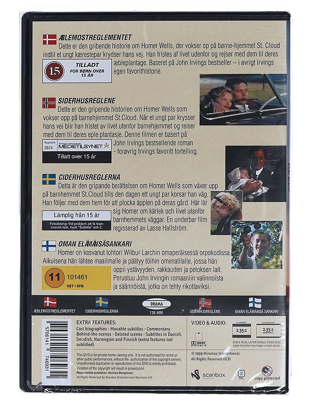 The Cider House Rules - DVD - DVD-elokuvat - 10105457534 - 1