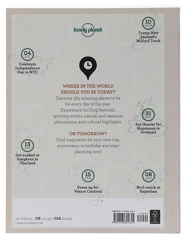 The best place to be today - Lonely Planet - Tietokirjat ja oppaat - 10105457526 - 1
