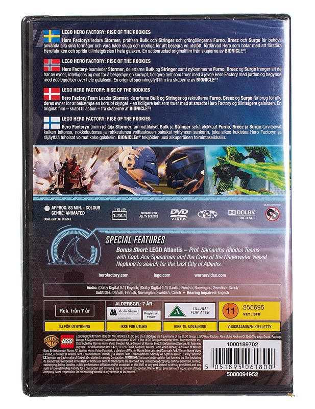 Lego Hero Factory: Rise Of The Rookies - DVD - DVD-elokuvat - 10105457570 - 1
