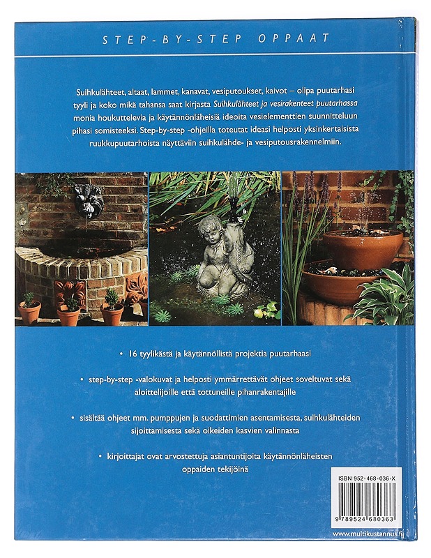 Suihkulähteet ja vesirakenteet puutarhassa - Bridgewater, Alan - Tietokirjat ja oppaat - 10105457592 - 1