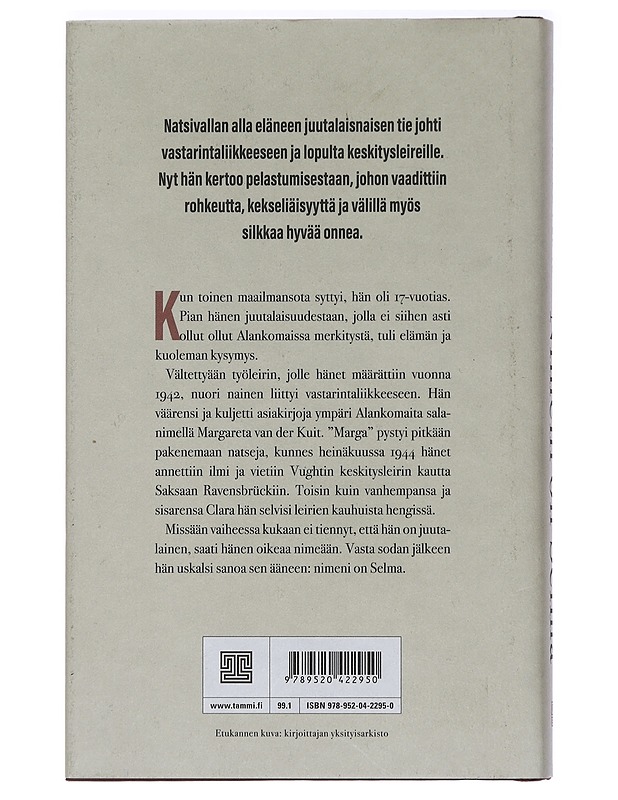 Nimeni on Selma - Van de Perre, Selma - Elämäkerrat ja muistelmat - 10105457626 - 1