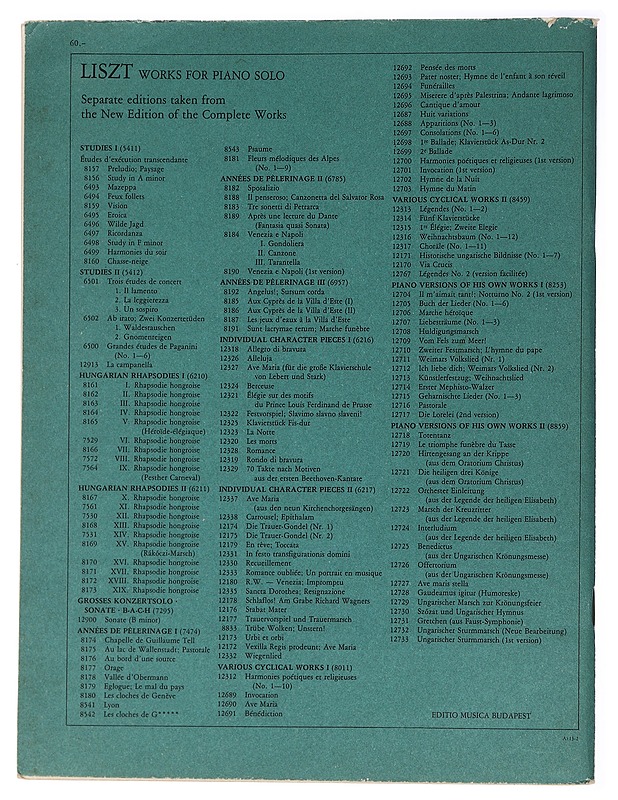12 Etüd zongorára ; 12 etudes for Piano - Liszt Ferenc - Musiikki- ja elokuvakirjat - 10105457726 - 1