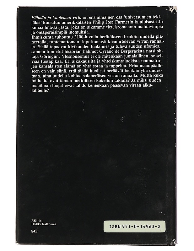 Elämän ja kuoleman virta - Farmer, Philip José - Fantasia- ja scifi - 10105457742 - 1