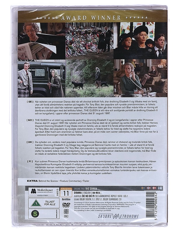 The Queen - DVD - DVD-elokuvat - 10105457774 - 1