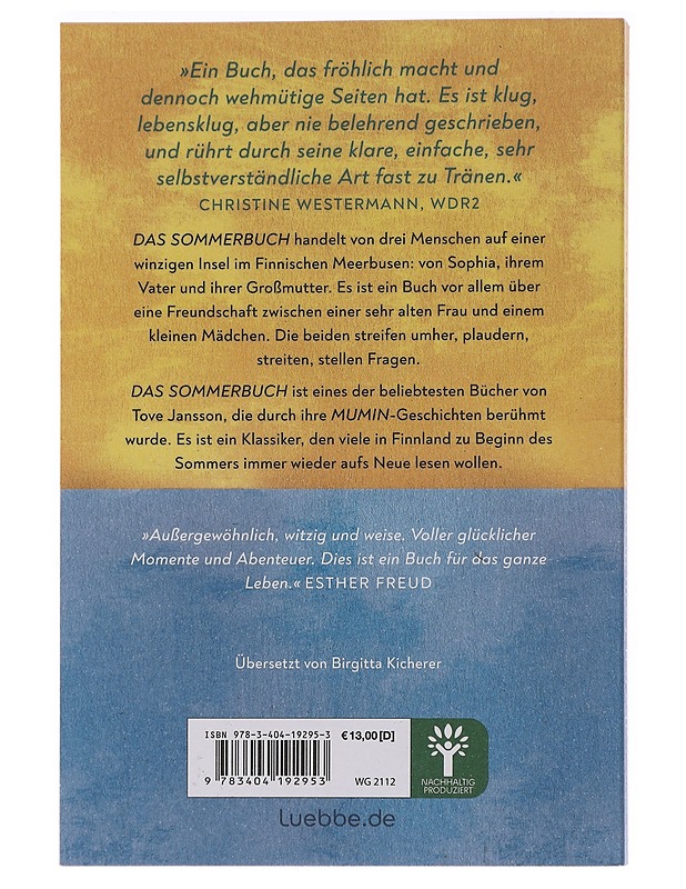 Das Sommerbuch : Roman - Jansson, Tove - Romaanit ja novellit - 10105457775 - 1