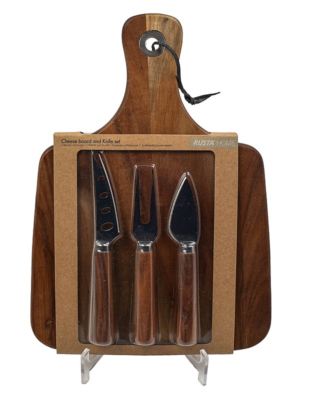 RUSTA juustolauta ja veitsisetti - Aterimet - 10105457786 - 0