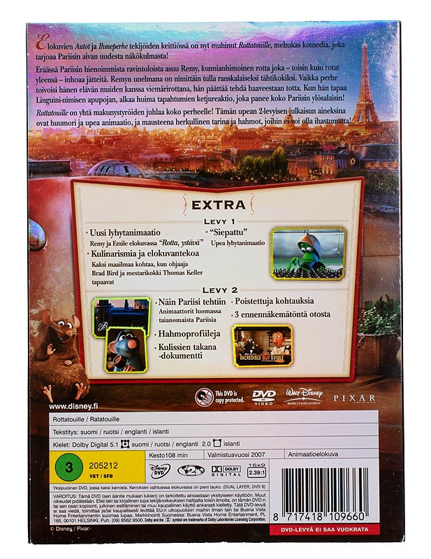 Rottatouille - DVD - DVD-elokuvat - 10105457793 - 1