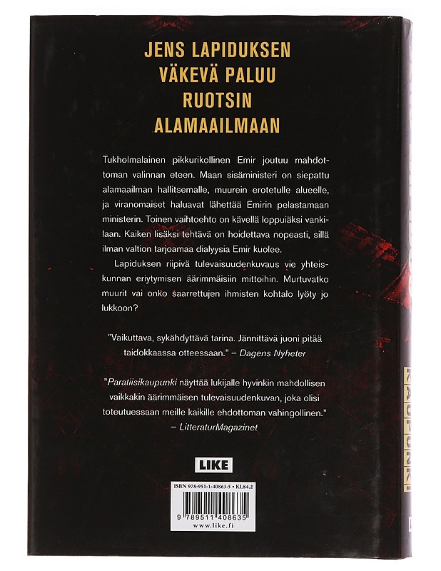 Paratiisikaupunki - Lapidus, Jens - Jännitys ja dekkarit - 10105457872 - 1