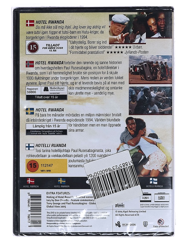 Hotel Rwanda - DVD - DVD-elokuvat - 10105457885 - 1
