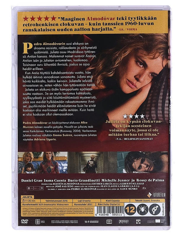 Julieta - DVD - DVD-elokuvat - 10105457940 - 1