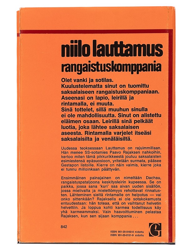 Rangaistuskomppania - Niilo Lauttamus - Romaanit ja novellit - 10105457973 - 1