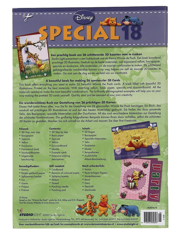 DISNEY SPECIAL 18 3D CARDS - Lastenkirjat - 10105457992 - 1