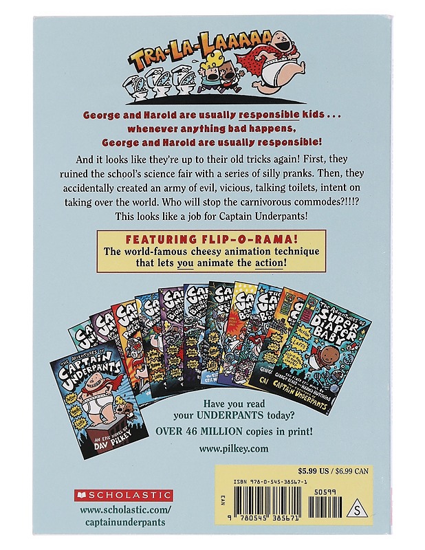 Captain Underpants #2 - Pilkey, Dav - Lastenkirjat - 10105458020 - 1