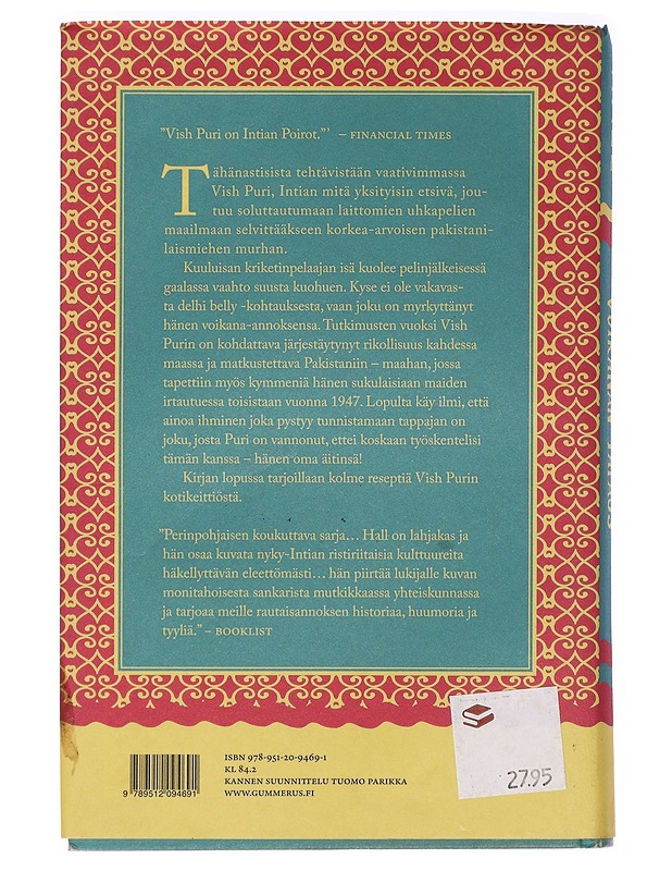Vish Puri & kohtalokkaan voikanan tapaus - Hall, Tarquin - Jännitys ja dekkarit - 10105458032 - 1