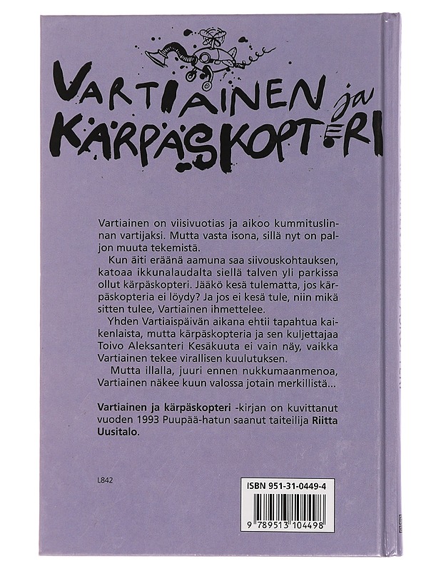 Vartiainen ja kärpäskopteri - Nuotio, Eppu - Lastenkirjat - 10105458051 - 1